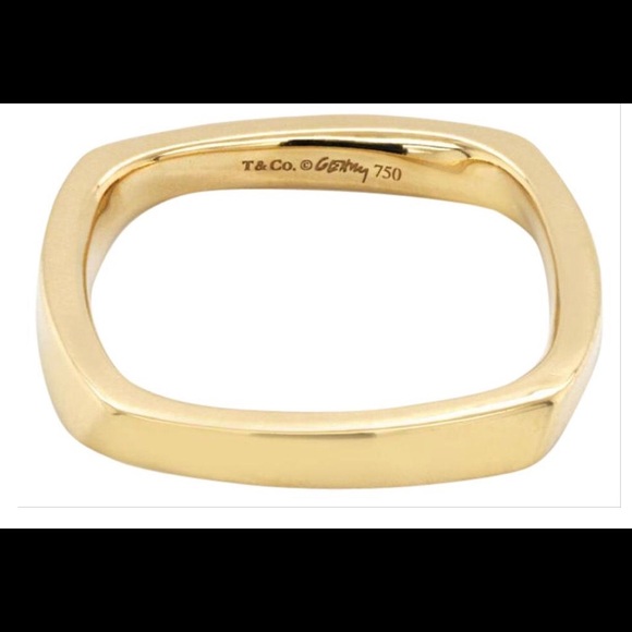 🖤 Tiffany & Co. x Frank Gehry Torque Rings in 18K Rose Gold and Black Go… - Picture 5 of 6